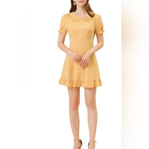 Allegra K Peter Pan Collar Dress
